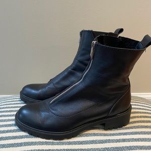 Zara leather TRF boots